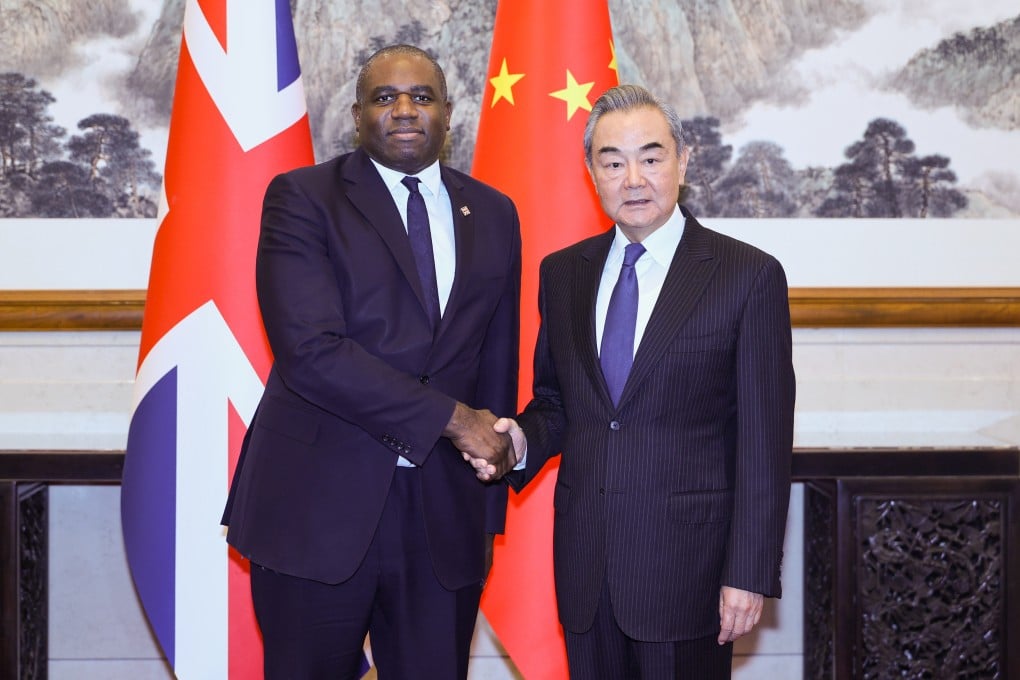 Chinese Foreign Minister Wang Yi and David Lammy, pictured in Beijing in October, met in London for the first UK-China Strategic Dialogue since 2018. Photo: Xinhua