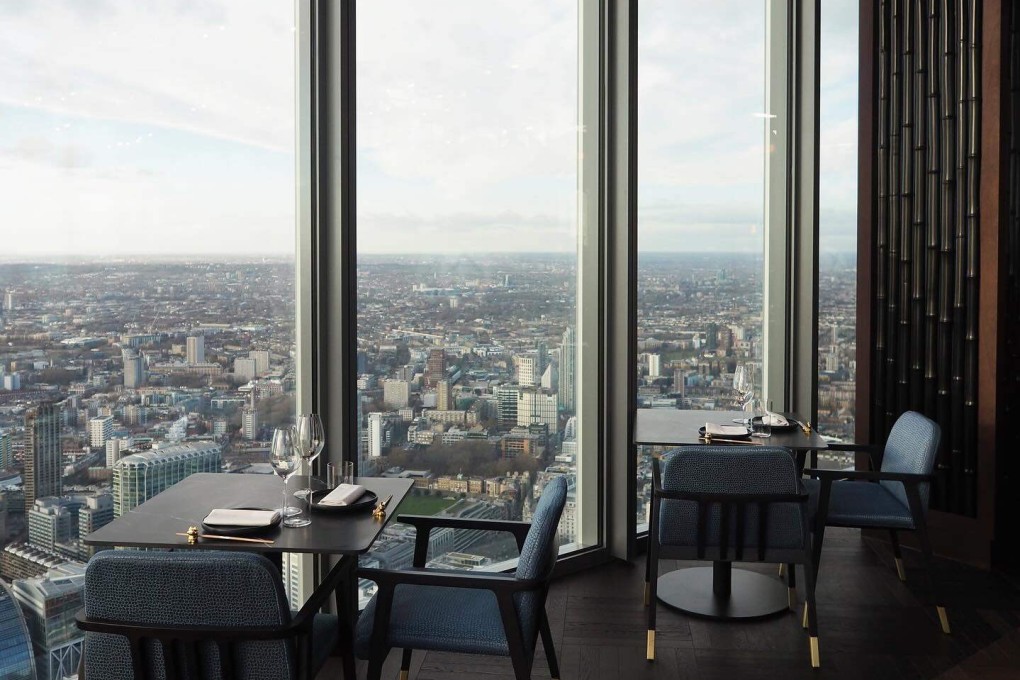 The view from Gordon Ramsay’s Lucky Cat restaurant on the 60th floor of 22 Bishopsgate. The chef is expanding his empire with the opening of this, two other restaurants, a bar and cookery school in the City of London’s tallest skyscraper. Photo: Instagram/millykr