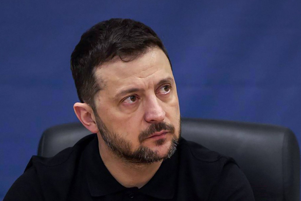 Ukraine’s President Volodymyr Zelensky visits the Khmelnytsky nuclear power plant in Netishyn. Photo: Ukrainian presidential press service via AFP