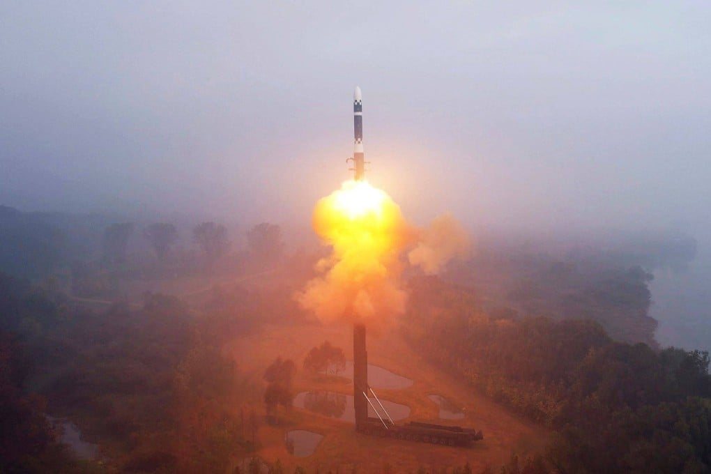 North Korea test-fired the Hwasong-19 intercontinental ballistic missile in 2024. Photo: KCNA via KNS/AFP