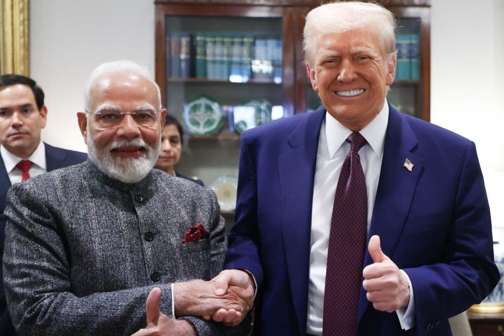 Indian Prime Minister Narendra Modi and US President Donald Trump at the White House on Thursday. Photo: X/ narendramodi