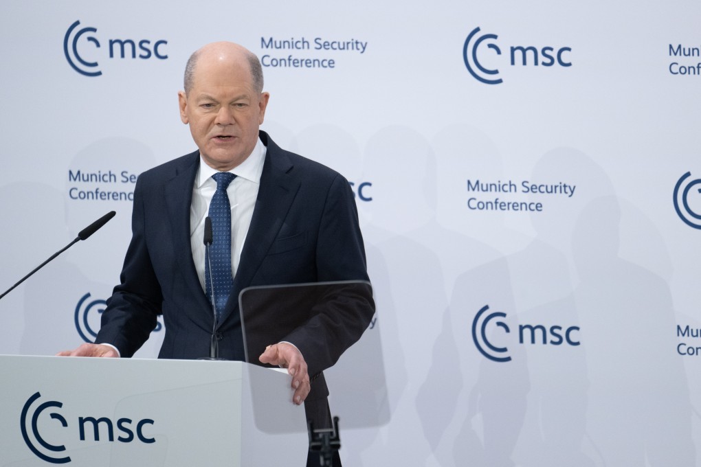 German Chancellor Olaf Scholz speaks during the 61st Munich Security Conference (MSC) Photo: dpa