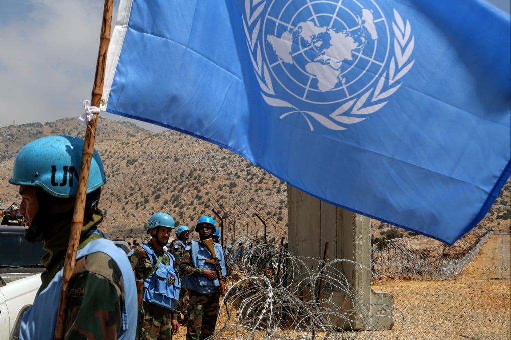 UN peacekeeping troops secure the Lebanese border side with Israel at the outskirts of the Lebanese southern village of Kfarchouba. Photo: dpa