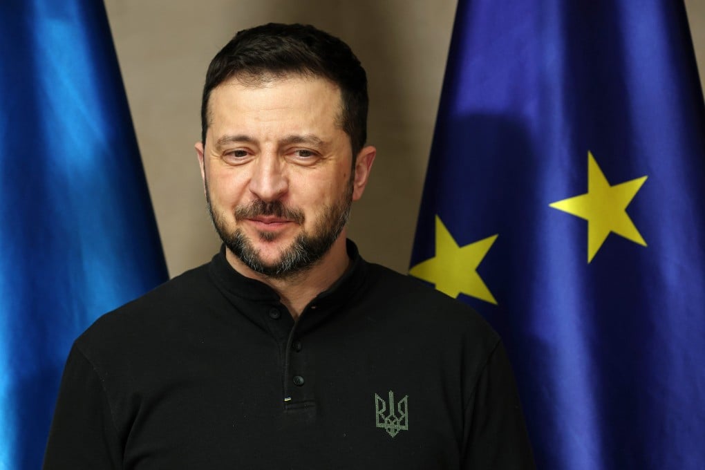 Ukrainian President Volodymyr Zelensky as he arrives to meet with the German Chancellor at the 61st Munich Security Conference (MSC) in Munich, Germany, on Saturday. Photo: EPA-EFE
