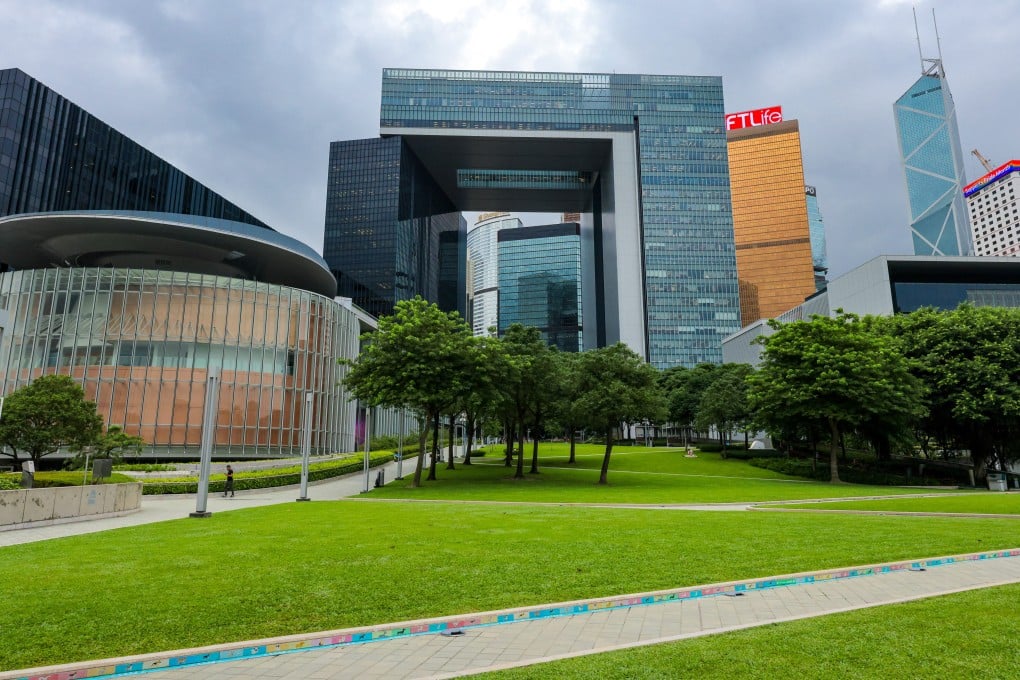 The Hong Kong government headquarters in Admiralty recorded a 2.42 per cent increase in energy use in 2023-24 compared with 2018-19, according to a study. Photo: Jelly Tse