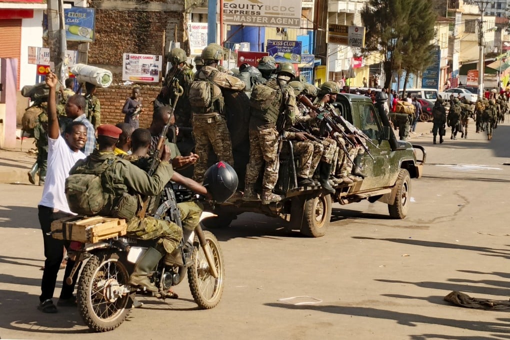 M23 rebels enter Bukavu, on Sunday. Photo: AP