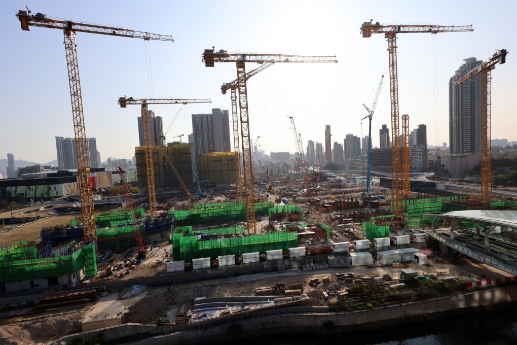 A light public housing site under construction in Kai Tak. Photo: Jelly Tse
