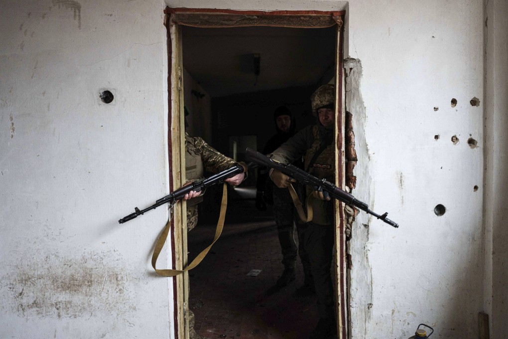 Ukrainian soldiers train not far from the front line in the Pokrovsk area of the Donetsk region, Ukraine. Photo: AP