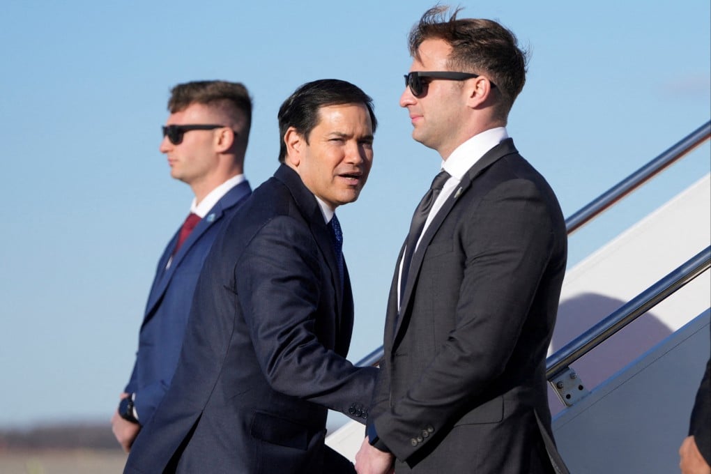 US Secretary of State Marco Rubio boards a plane at Joint Base Andrews in Maryland on February 1. Photo: Reuters