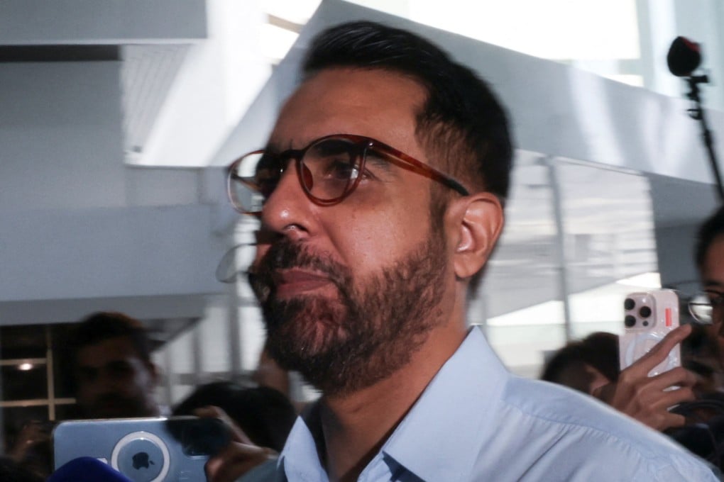 Workers’ Party Secretary General Pritam Singh arrives at court in Singapore on Monday. Photo: Reuters