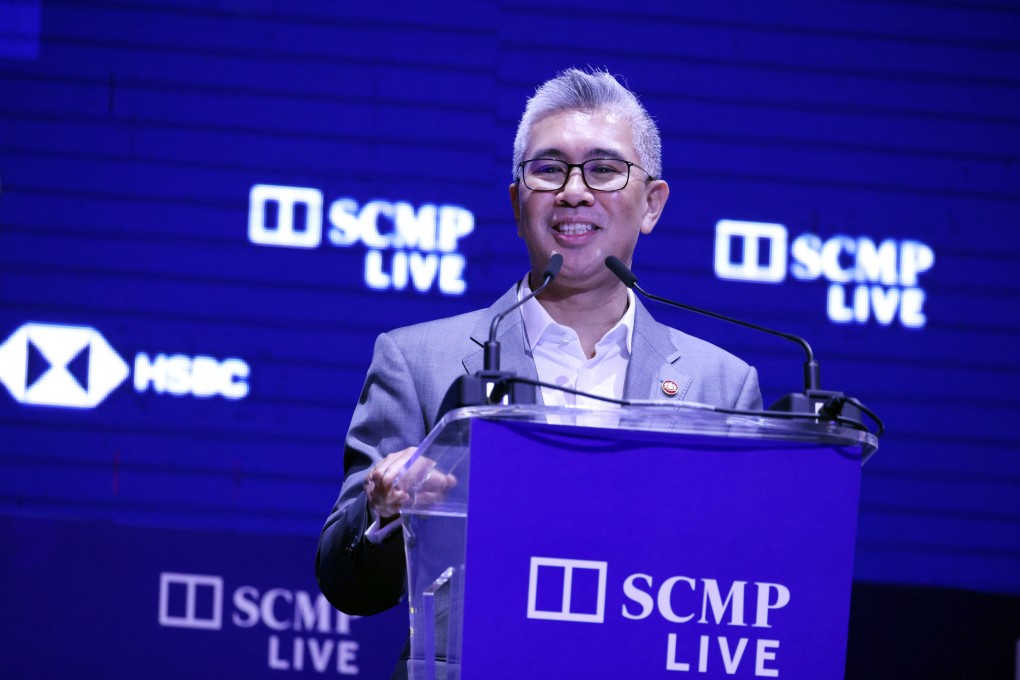 Tengku Zafrul Aziz, Malaysia’s trade minister, delivers the closing speech during the “China Conference: Southeast Asia 2025” in Kuala Lumpur, Malaysia, on Monday. Photo: Nora Tam