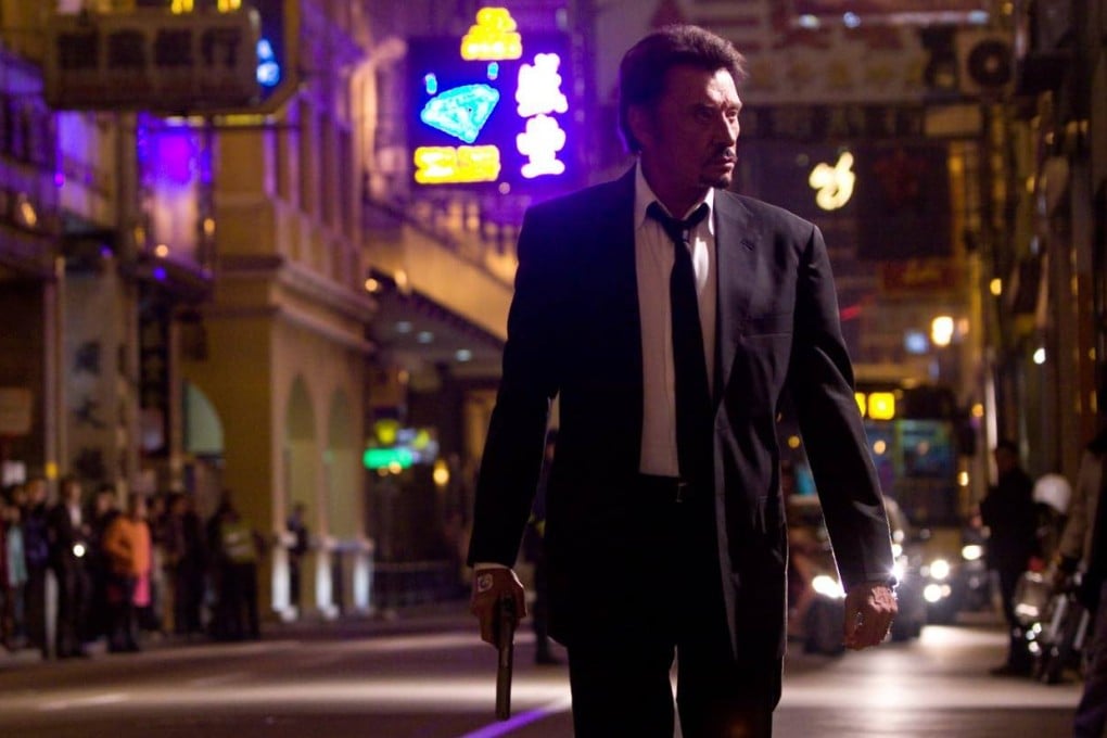 Johnny Hallyday in a still from Vengeance (2009), a Hong Kong-France co-production directed by Johnnie To and also starring Anthony Wong, Lam Ka-tung, Lam Suet and Simon Yam.