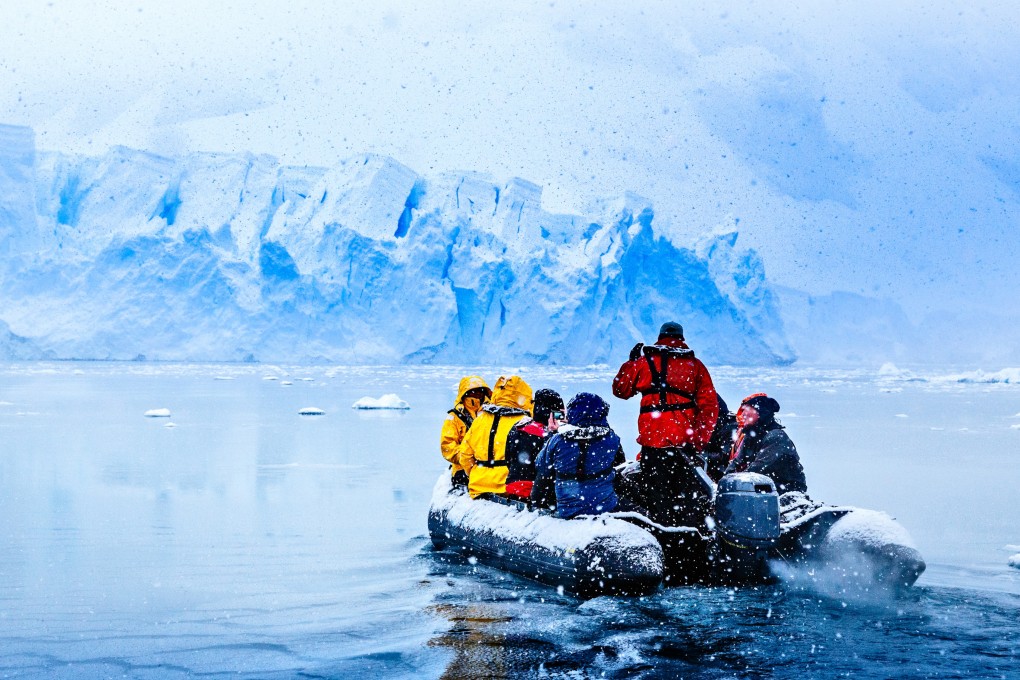 A boat carrying tourists off the coast of the Antarctic peninsula. Antarctica’s growing popularity with tourists is being fuelled by social media and is stoking concerns about the need to keep its environment pristine. Photo: Shutterstock