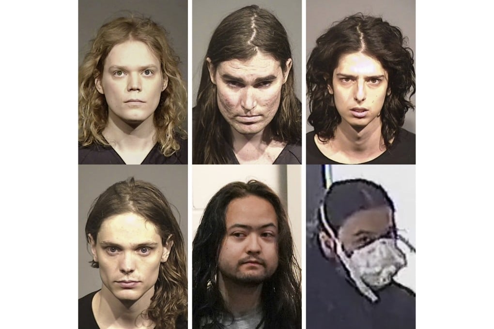 Jack LaSota, top left, and her alleged associates. Photo: AP