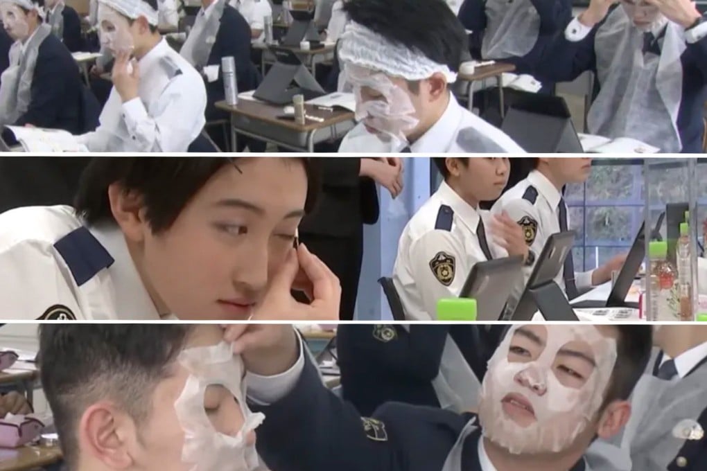 A Japanese police academy employs a beauty consultant to instruct officers on makeup techniques.
Photo: SCMP composite/YouTube