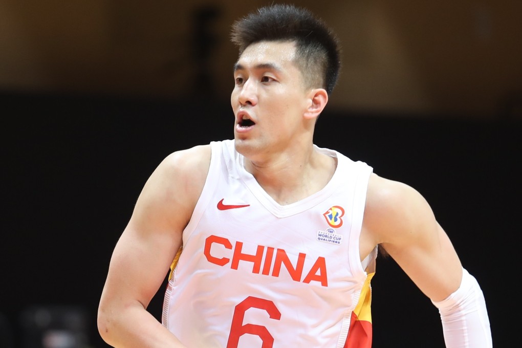 China’s Guo Ailun in action against Kazakhstan during the Fiba Basketball World Cup 2023 Asian qualifiers. Photo: Mike Chan