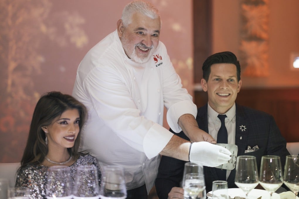 Italian chef Umberto Bombana shaves truffles for guests at the Arthritis Society Canada fundraiser in Vancouver in January. Photo: Arthritis Society Canada