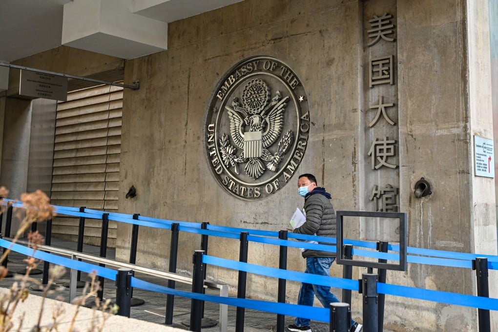 Staff at the US embassy in Beijing and the consulates across China are facing the axe. Photo: AFP