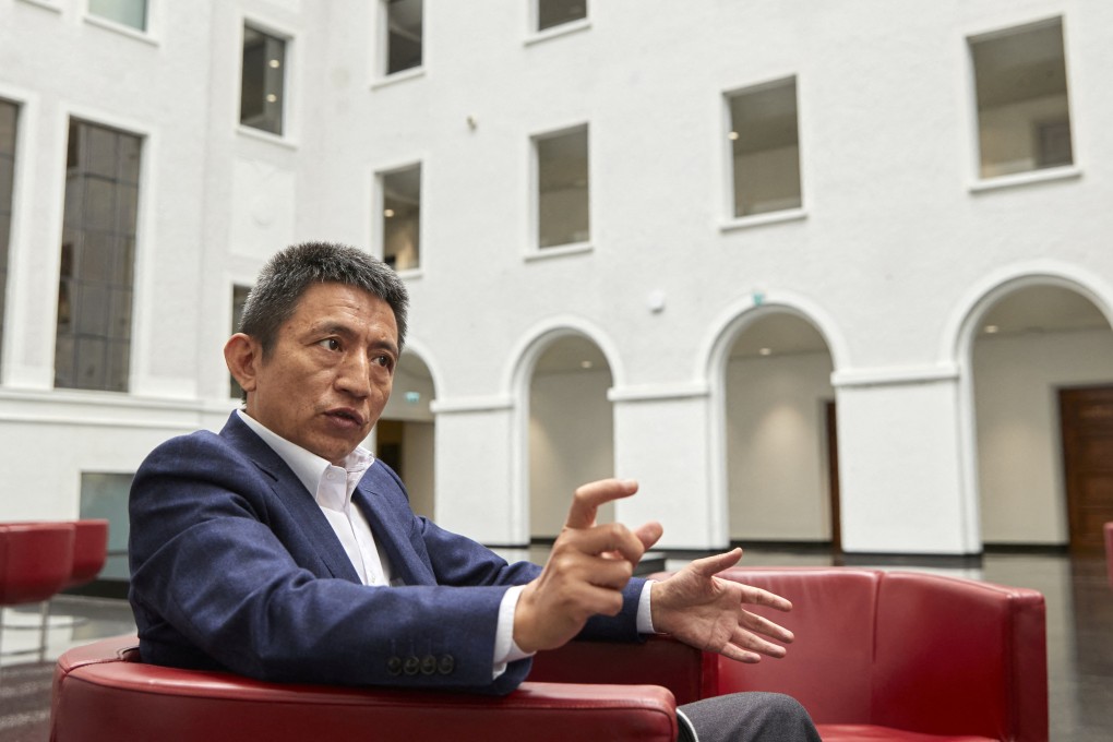 Li Chenggang, China’s Ambassador to the World Trade Organisation, gestures during an interview in Geneva, Switzerland, in July 2021. Photo: Reuters