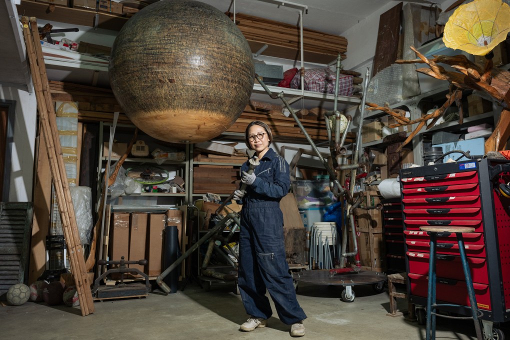 Visual artist Jaffa Lam at her studio in Fo Tan, Hong Kong. Photo: Eugene Chan