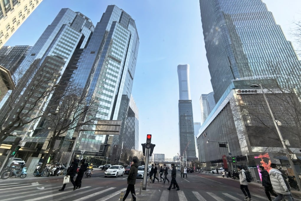 Rents in Beijing’s central business district currently stand at 300 yuan per square metre per month, down from 365 yuan before the pandemic. Photo: Simon Song