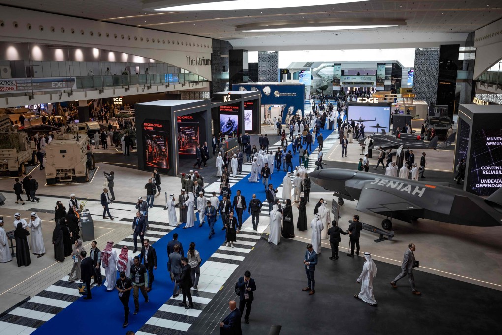 Chinese companies showcased their latest systems designed to defend against UAV, as global defence contractors turned out in force at the International Defence Exhibition in Abu Dhabi, UAE. Photo: AFP