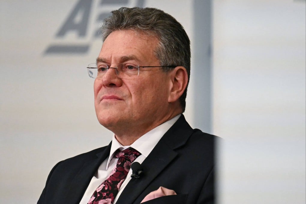 The European Commissioner for Trade and Economic Security, Maros Sefcovic. Photo: AFP