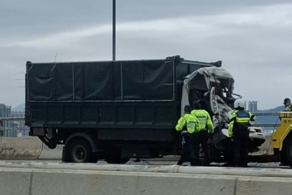 Firefighters were able to pull the woman from the wreckage and rush her to hospital. Photo: Handout