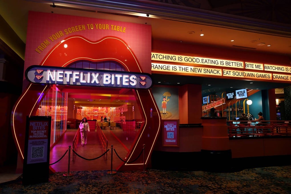 Netflix Bites at the MGM Grand in Las Vegas. The restaurant aims to bring the streaming platform’s shows to life in a “whimsical and over-the-top” way. Photo: Las Vegas Review-Journal/TNS