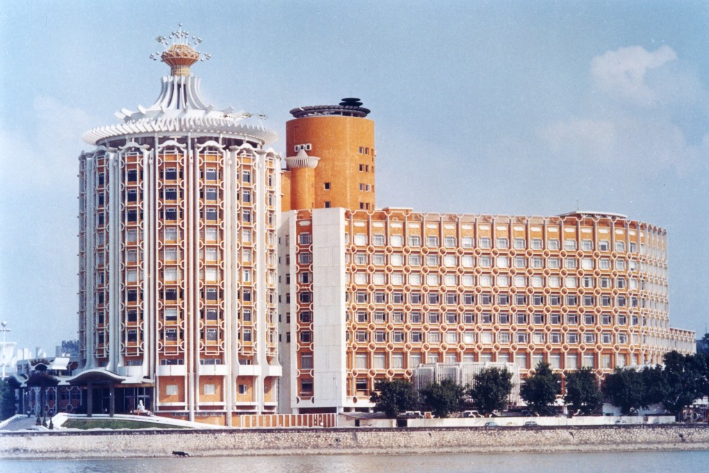 Shades of Vegas in Macau pleasure palace Hotel Lisboa focal point of