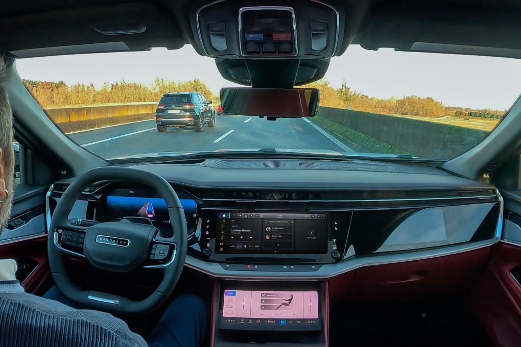 Carmaker Stellantis, whose marques include Jeep, Fiat, Alfa Romeo, Dodge and Maserati, has unveiled STLA AutoDrive 1.0, the company’s first in-house-developed automated driving system. Activated by a dashboard button, it is intended for short-term use. Photo: Stellantis