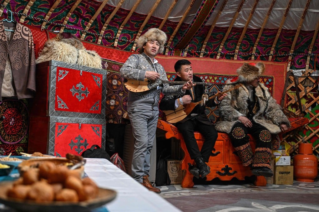 Musicians in traditional Mongolian dress perform during the nomadic culture festival in Ulaanbaatar. Photo: AFP