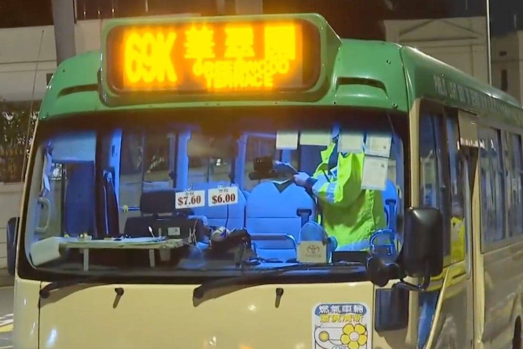 Police have said the minibus allegedly knocked down the elderly man while he was crossing the road. Photo: Cable TV News