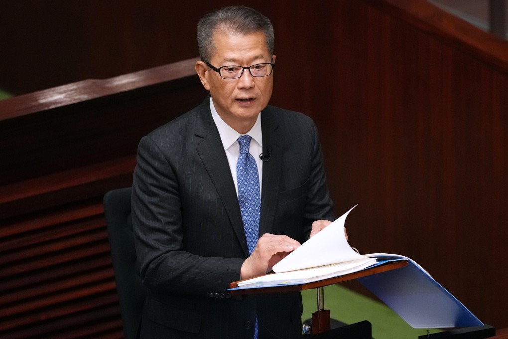 Financial Secretary Paul Chan delivers his budget speech on Wednesday. Photo: Sam Tsang