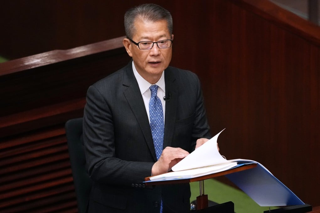 Financial Secretary Paul Chan delivers his budget speech on Wednesday. Photo: Sam Tsang