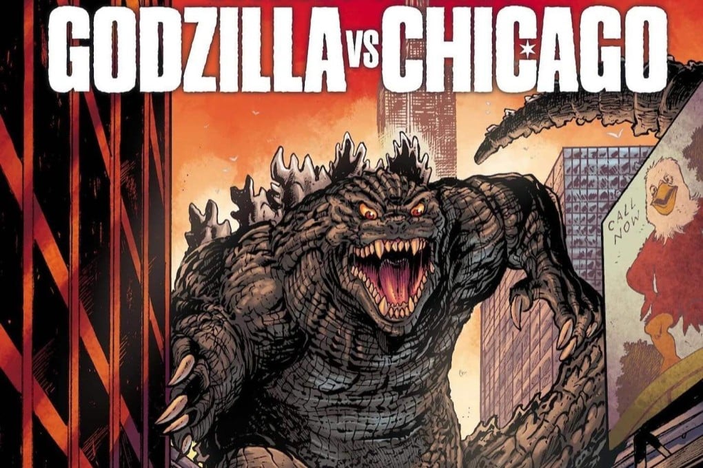 Art for Godzilla vs Chicago. The comic book is the first in a series called Godzilla vs America, with Los Angeles and Boston next in line for some kaiju chaos. Photo: Instagram/timseeley