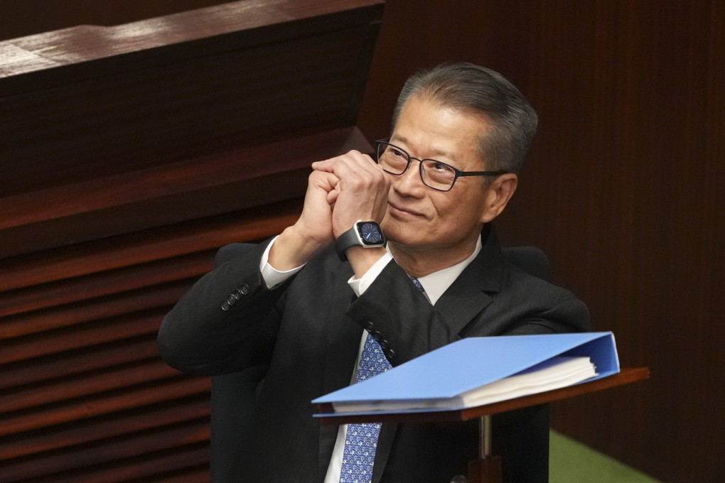 Financial Secretary Paul Chan delivers his annual budget address on Wednesday. Photo: Sam Tsang