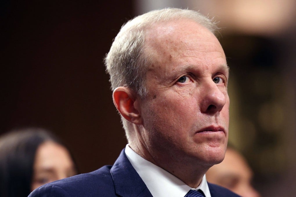 Stephen Feinberg, US President Donald Trump’s nominee to be deputy defence secretary, testifies during his Senate Armed Services Committee confirmation hearing on Tuesday. Photo: AFP