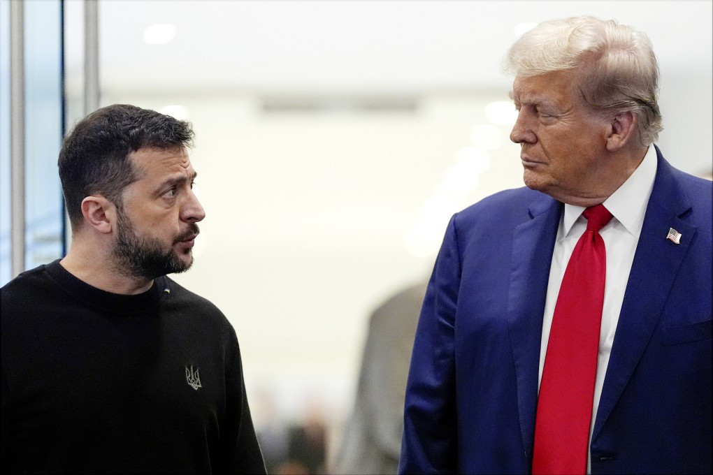 Donald Trump meets with Ukrainian President Volodymyr Zelensky at Trump Tower in September 2024. Photo: AP