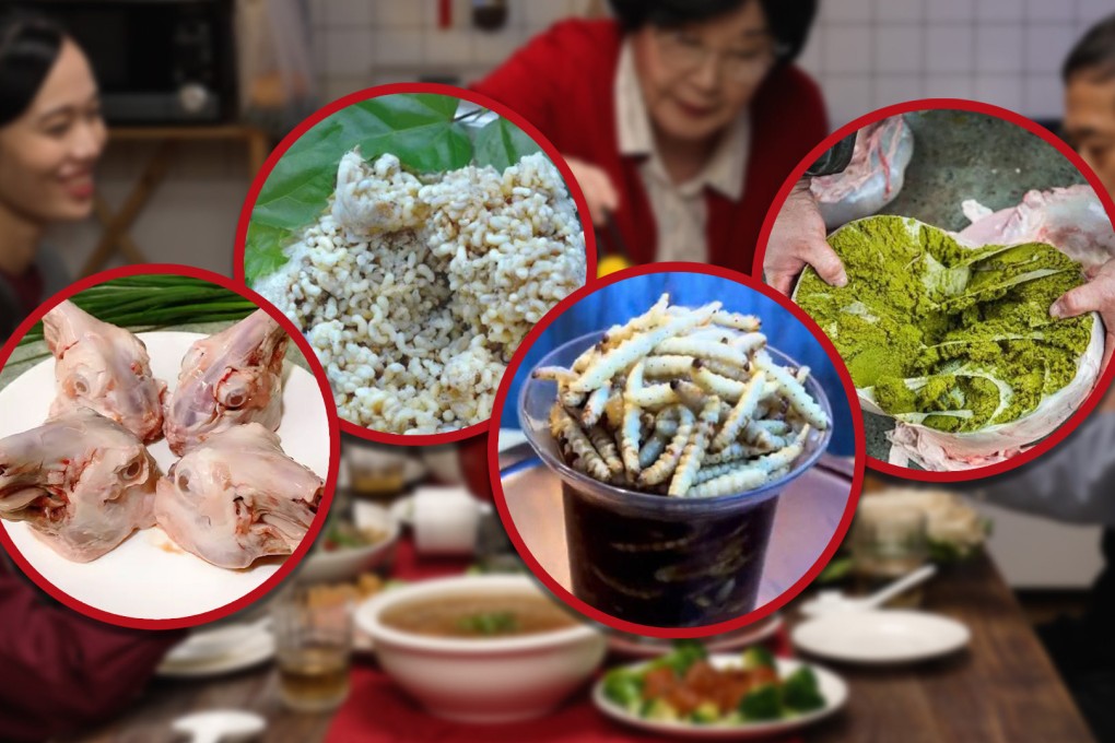 The Post dives into the weird and wonderful world of bizarre Chinese food. Photo: SCMP composite/Shutterstock/Douyin/QQ.com/Sohu/Taobao