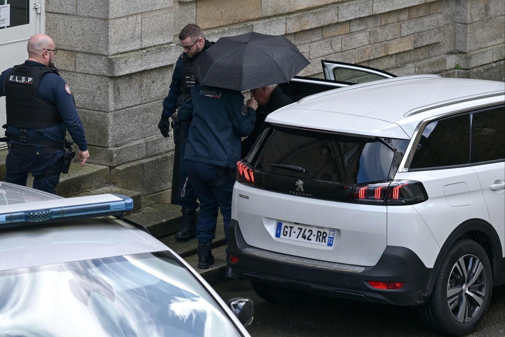 Retired surgeon Joel Le Scouarnec arrives for his trial at the Criminal Court in Vannes, on February 25. Photo: AFP