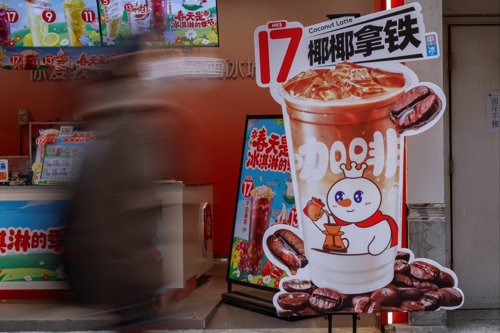 Mixue Group’s store in Hong Kong’s Mongkok district on February 25, 2025. Photo: Reuters