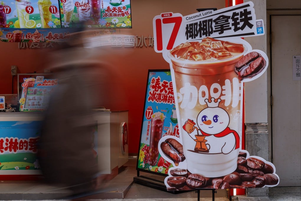 Mixue Group’s store in Hong Kong’s Mongkok district on February 25, 2025. Photo: Reuters