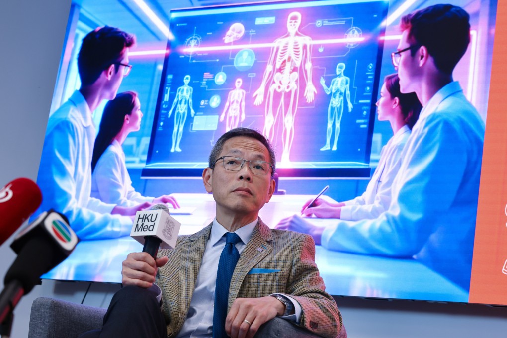 Professor Lau Chak-sing, dean of medicine at HKU, attends a press conference on the new programme. Photo: Dickson Lee
