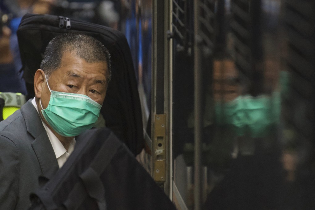 Jimmy Lai has denied welcoming the “dismemberment” of China by Western powers in his 50th day of testimony in court. Photo: AP