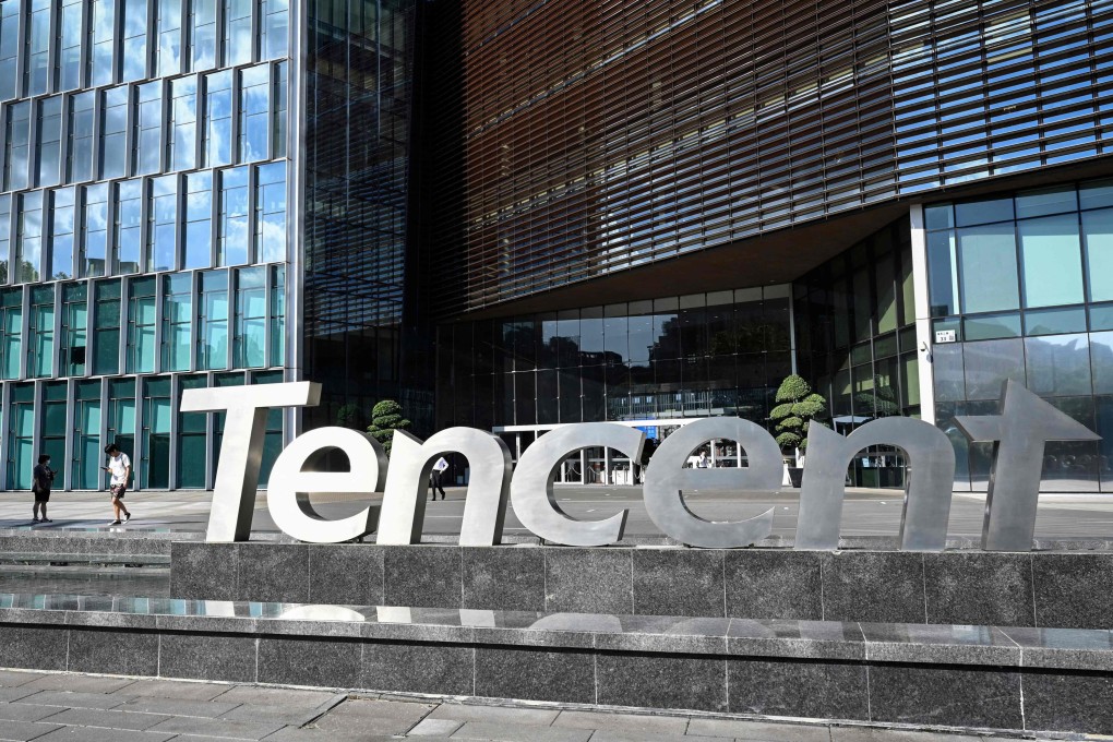 The Tencent headquarters building in Shenzhen, in China’s southern Guangdong province. Photo: AFP