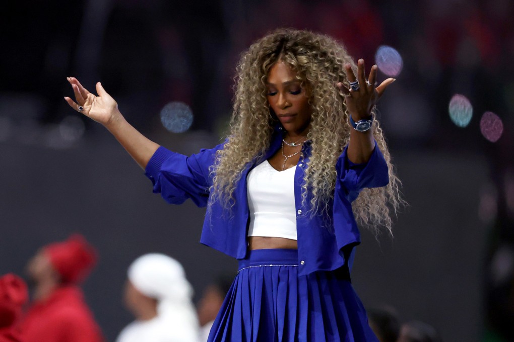 Serena Williams performs onstage during Apple Music Super Bowl LIX Halftime Show at Caesars Superdome. Photo: TNS
