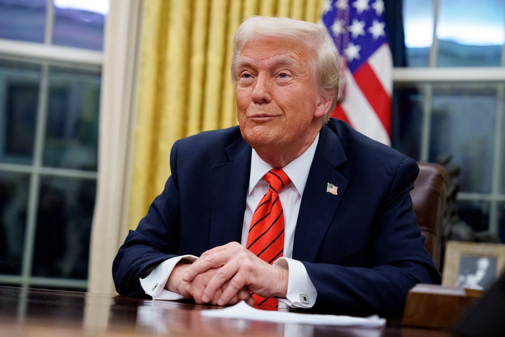 U.S. President Donald Trump reacts to a question from a reporter in the Oval Office on February 10. Photo: TNS