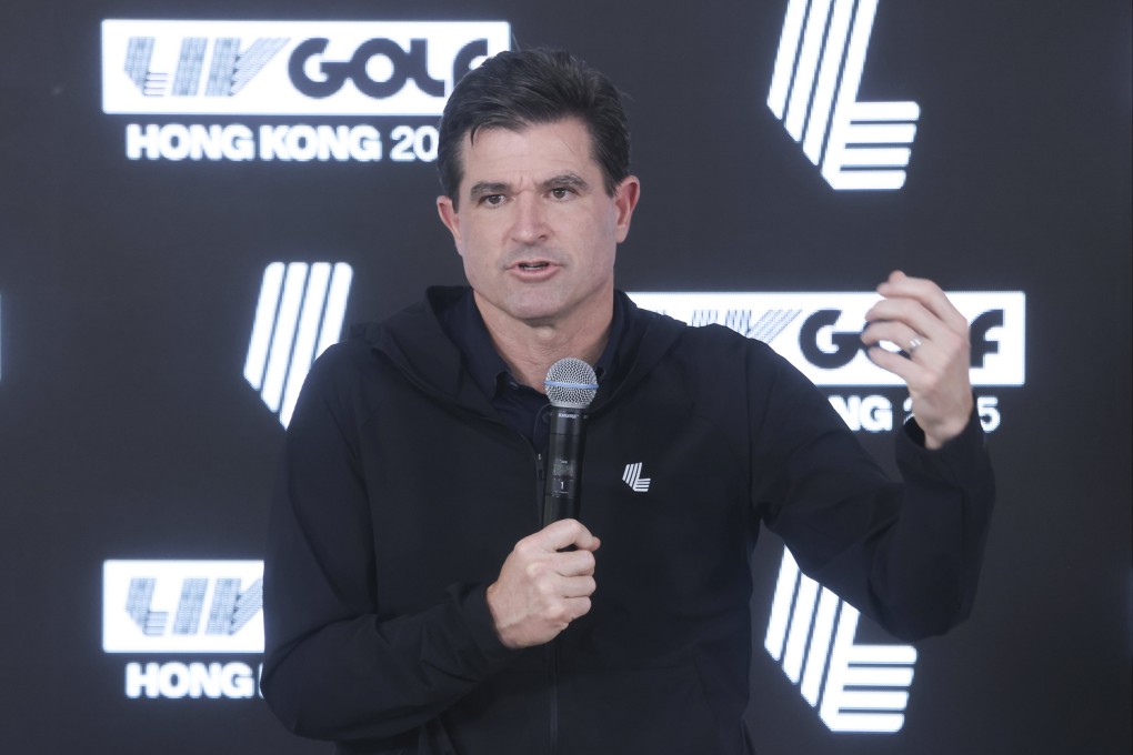 Scott O’Neil, the LIV Golf CEO, says any event would need government support, “and we have a really supportive government partner here”. Photo: Jonathan Wong