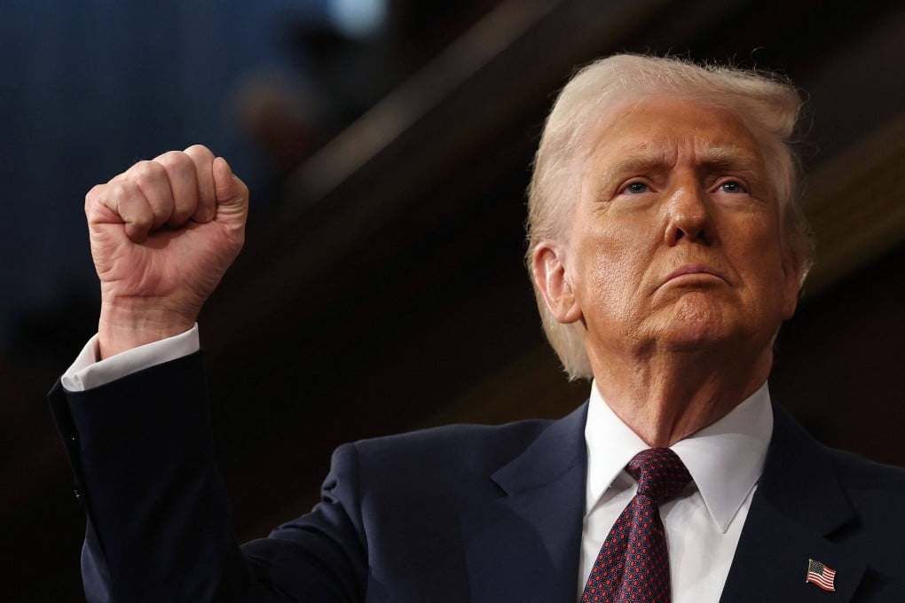 US President Donald Trump addresses a joint session of Congress at the US Capitol in Washington DC on March 4. Photo: Getty Images via AFP
